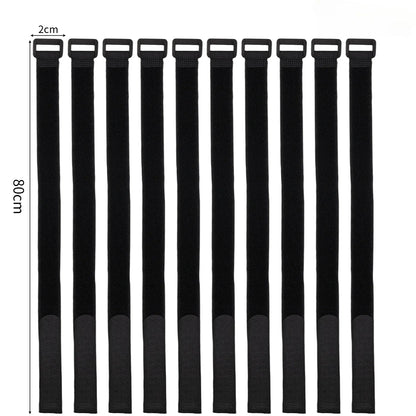 Reusable Hook & Loop Cable Ties - Adjustable Nylon Wire Fastener Straps for Securing Cord Management, Organizer DIY Cinch Straps