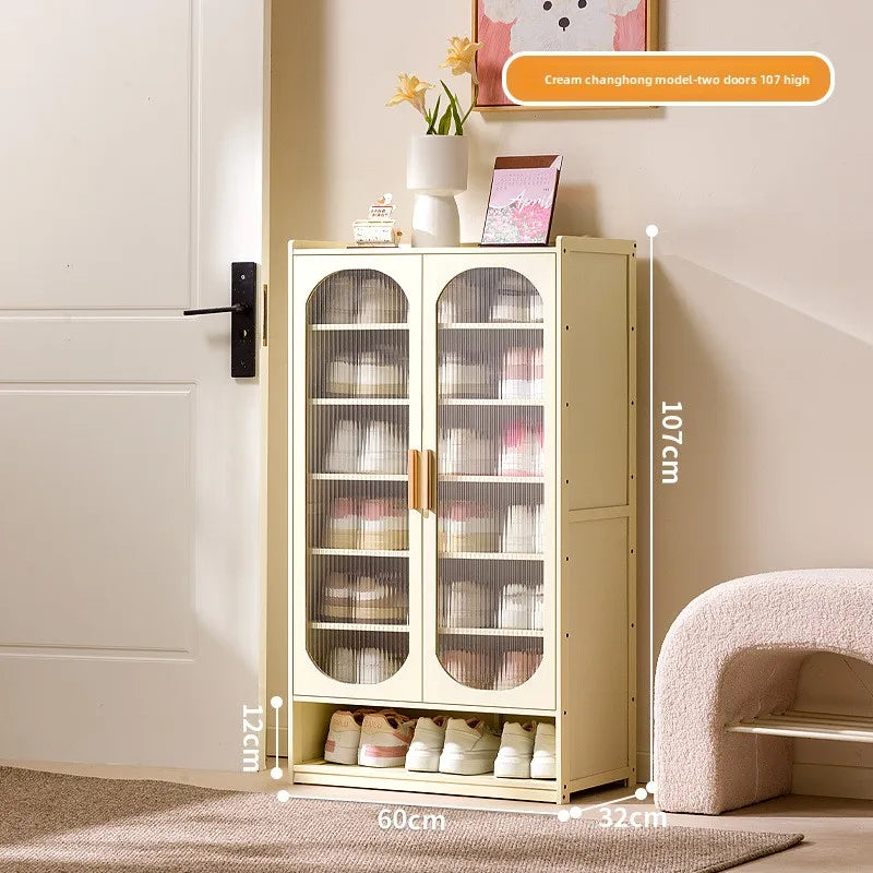 New shoe cabinet household multi-layer storage shoes dust-proof door porch floor large-capacity porch rack shoe rack