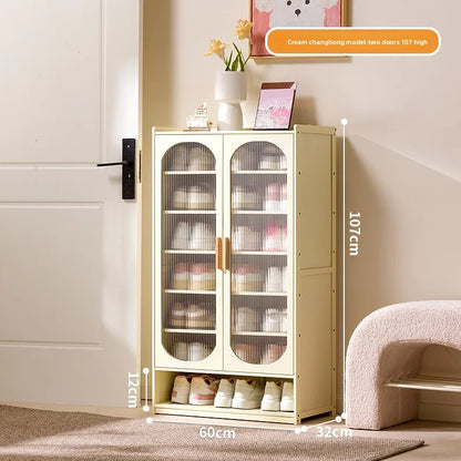 New shoe cabinet household multi-layer storage shoes dust-proof door porch floor large-capacity porch rack shoe rack