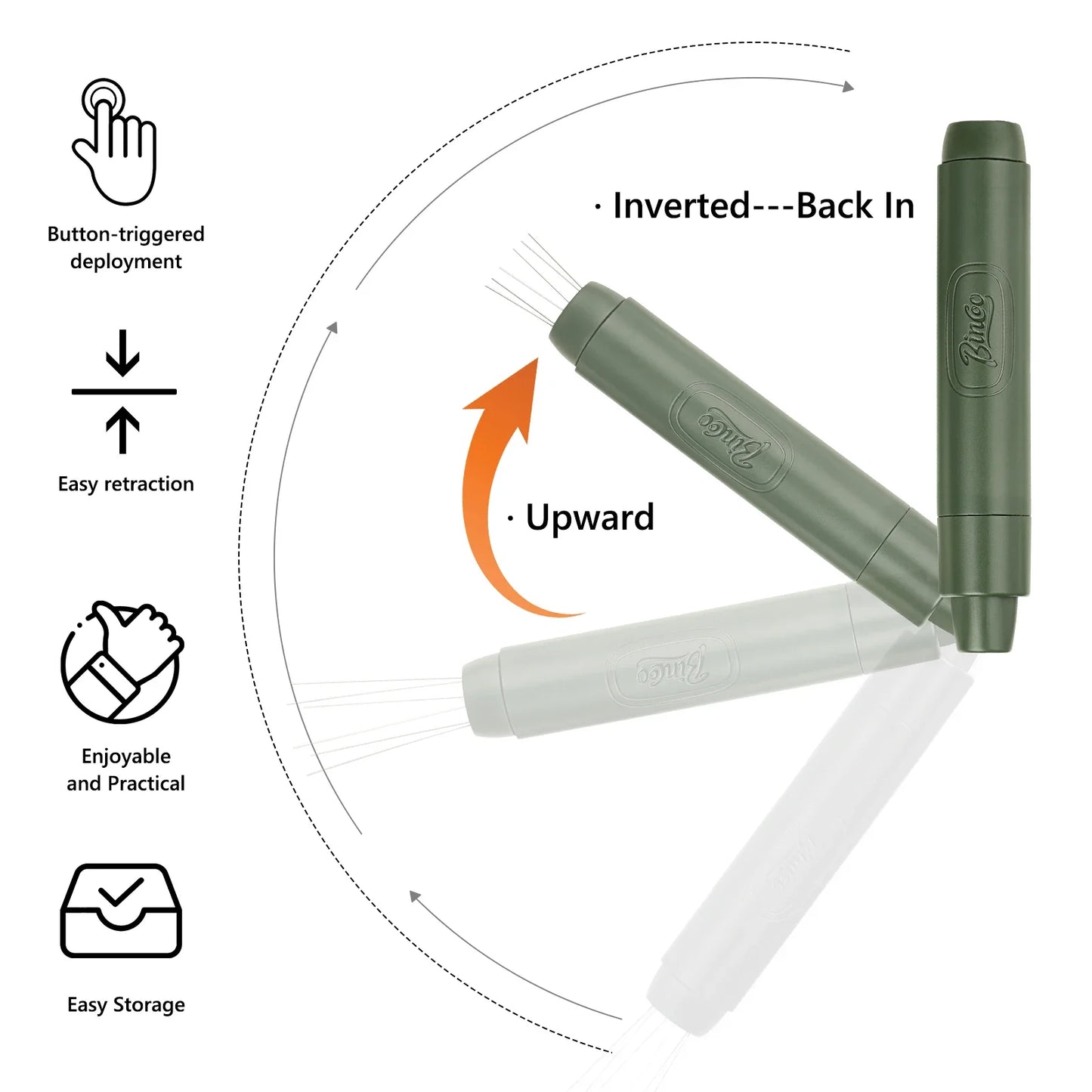Bincoo Professional Espresso Distribution Needle Magnetic Telescopic Stainless Steel Clump Breaker Perfect for Stirring