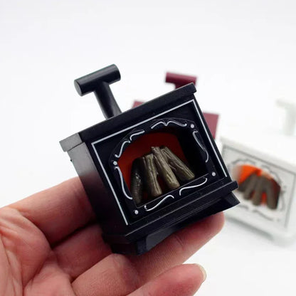 LED Mini Fireplace Night Light Creative Home Decoration Electronic Candle Night Lamp Children's Bedroom Deco Small Table Lamps