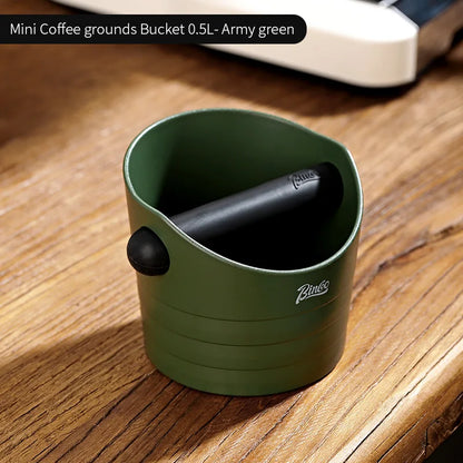 Bincoo Coffee Knock Box Espresso Grounds Container Anti Slip Espresso Dump Bin Grind Beveled Barista Goods Cafe Bar Accessories
