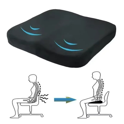 Lumbar Support Cushion for Long Sitting，Ergonomic Coccyx Cushion for Office and Car Chair, Sciatica Pain Relief