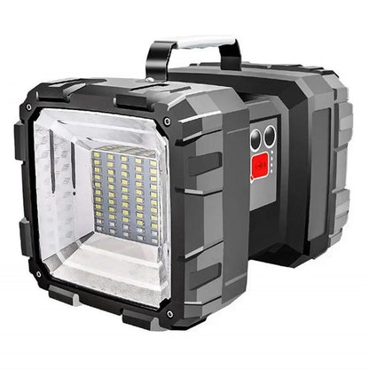 XHP100 Super Bright LED Touch Light Searchlight Double Head Flashlight USB Rechargeable Portable Outdoor Emergency Lights