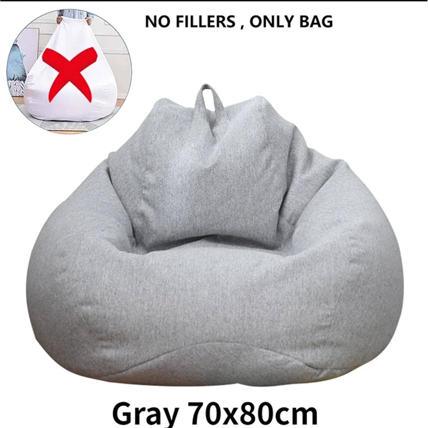 Lazy Sofas Cover Large Bean Bag Cover Without Filler And Sofa Inner Liner Living Room Home Tatami Lounger Comfortable Seat Cover