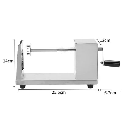 Twisted Potato Slicer Manual Stainless Steel Tornado Potato Spiral Cutter Potato Curly Fry Cutter For Potatoes Carrots Cucumbers