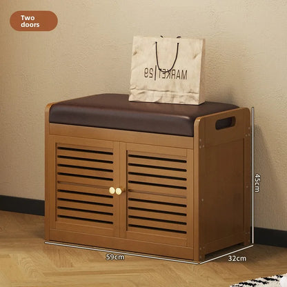 Shoe Cabinets Upholstered Soft Padded Shoe Bench Storage Seat Entryway Mudroom Ottoman Shoe Cabinet Dustproof Hidden Compartment