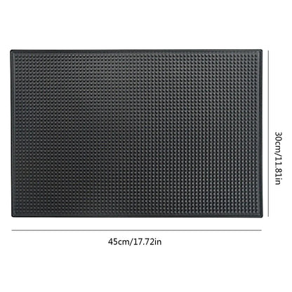 Bar Mat Rubber Anti-slip PVC Coffee Bar Mats Cup Mat Waterproof Heat Resistant Coffee Maker Countertop for Home Bar Accessories