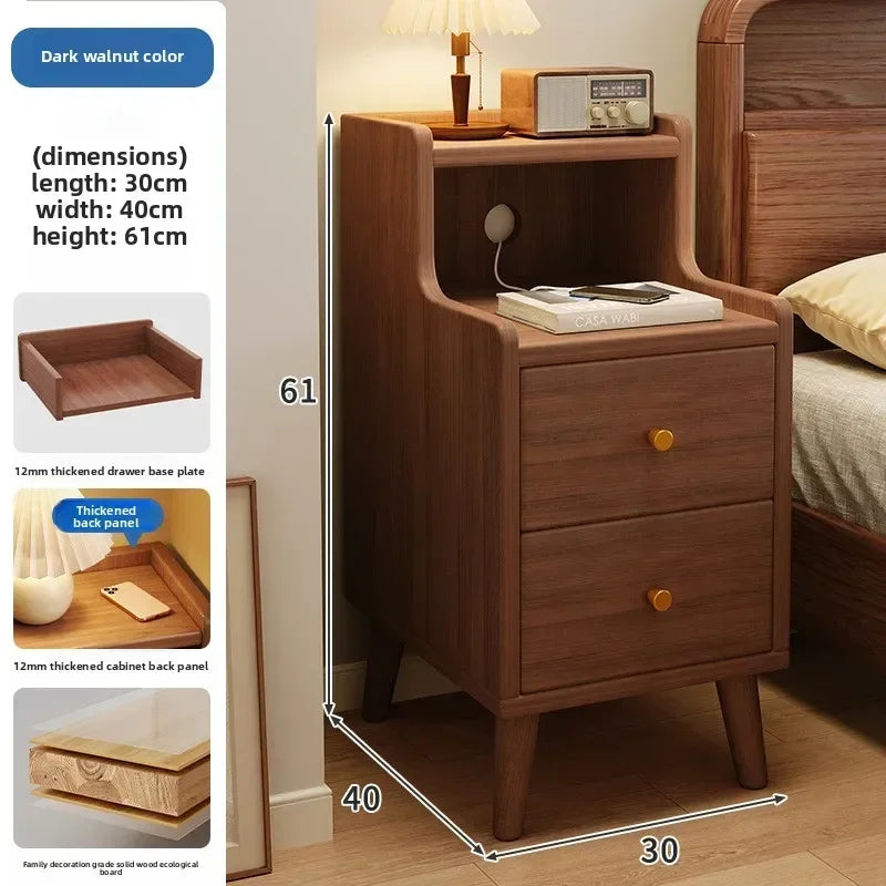 Household Goods Bedside Table Household Small Bedroom Storage Narrow Cabinet Bedside Cabinet