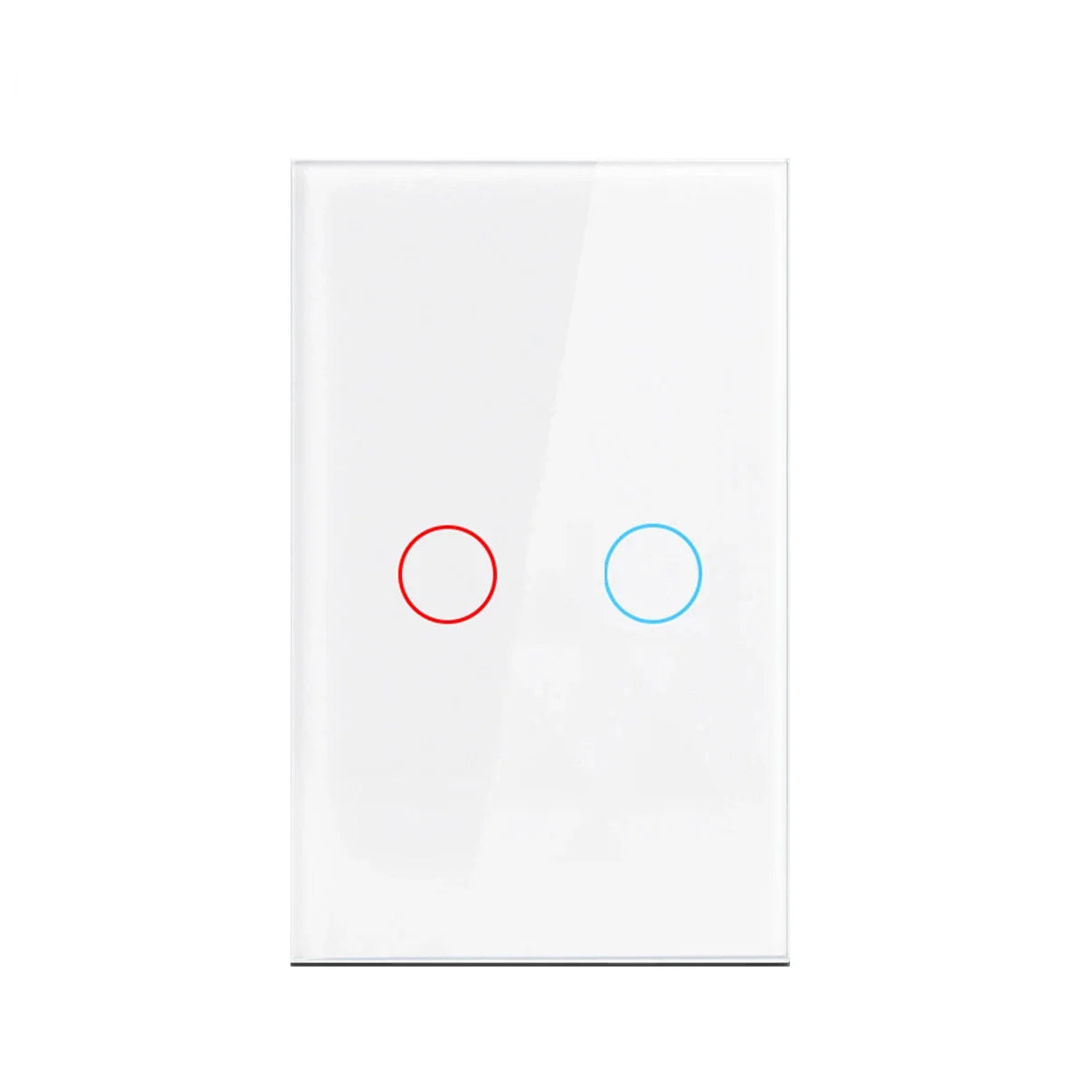 AC100-240 Touch Switch Power Led Panel Wall Light Switches Tempered Black White Crystal Glass 1/2/3 Gang Interruttore Switch