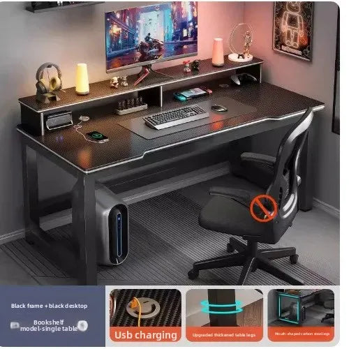 Computer Office E-sports Room Game Tudio Live Streaming Table Internet Cafe Computer Table Furniture Mesa Ordenador Escritorio