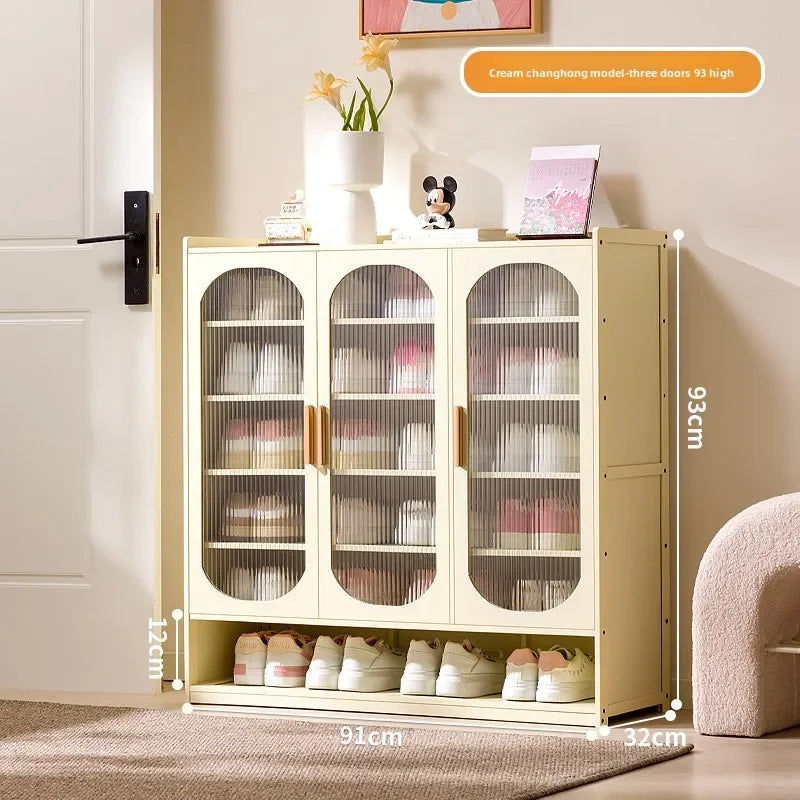 New shoe cabinet household multi-layer storage shoes dust-proof door porch floor large-capacity porch rack shoe rack