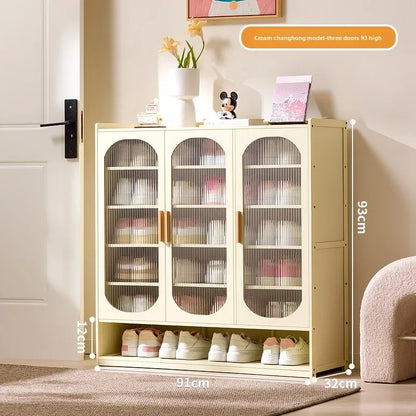 New shoe cabinet household multi-layer storage shoes dust-proof door porch floor large-capacity porch rack shoe rack