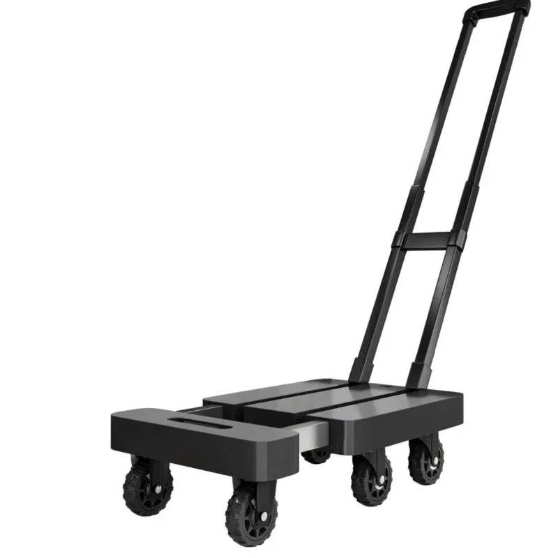 Folding Garden Wagon Heavy Duty Collapsible Utility Cart Portable Foldable Hand Truck Quiet Wheels All Terrain Grocery Camping