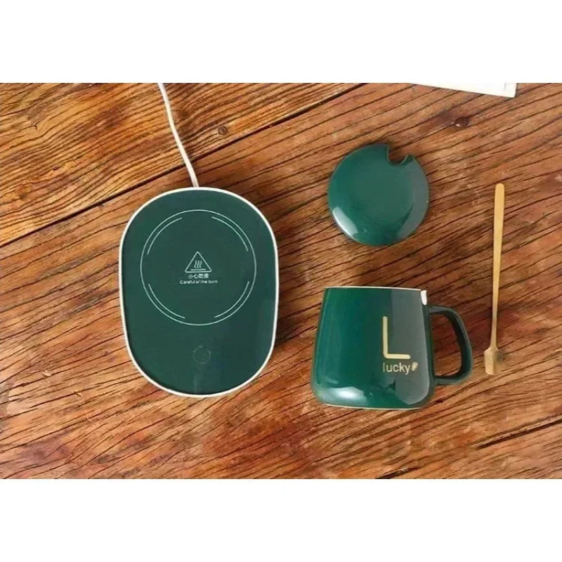 2025 warm and insulated coffee cups ceramic constant-temperature cups 55 degree warm ceramic cup with Jiapin mug gift box sets