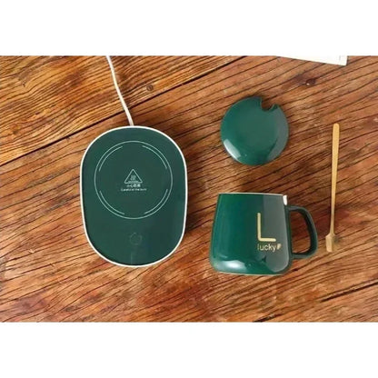 2025 warm and insulated coffee cups ceramic constant-temperature cups 55 degree warm ceramic cup with Jiapin mug gift box sets