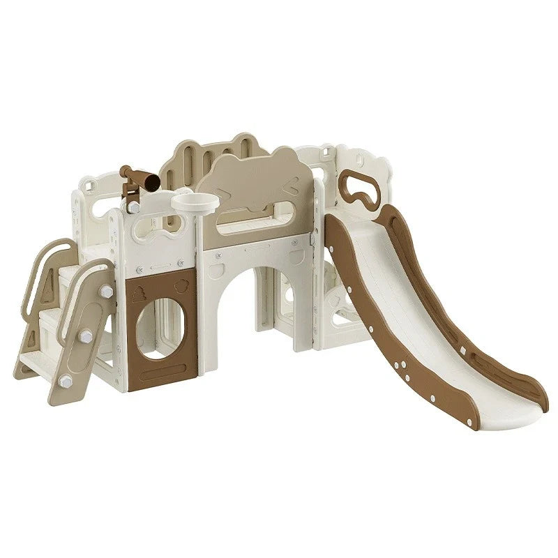 Indoor Home Kids Slide Toddler Baby Soft Climbing Frame Swing Foldable Easy Assembly Safe Non Slip Plastic Playset Play Toy