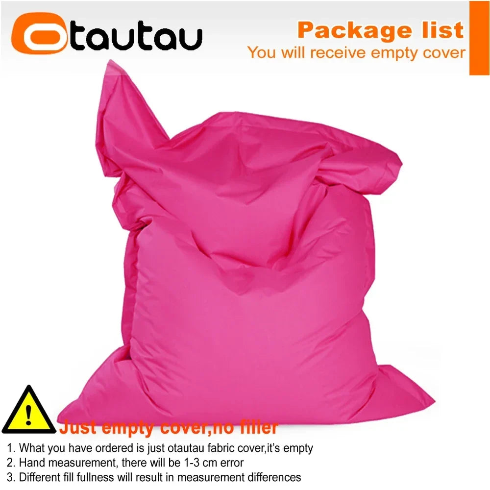 OTAUTAU M/L Outdoor/Home Bean Bag Cover 140x180cm DD103【No Filler Inside! You Need To Buy Filler By Yourself !】