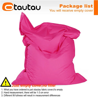 OTAUTAU M/L Outdoor/Home Bean Bag Cover 140x180cm DD103【No Filler Inside! You Need To Buy Filler By Yourself !】
