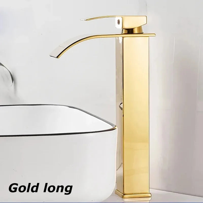 Bathroom Accessories Household Home Hot and Cold Water Waterfall Dragon Head Kitchen Bathroom Bathroom Washbasin Single Faucet