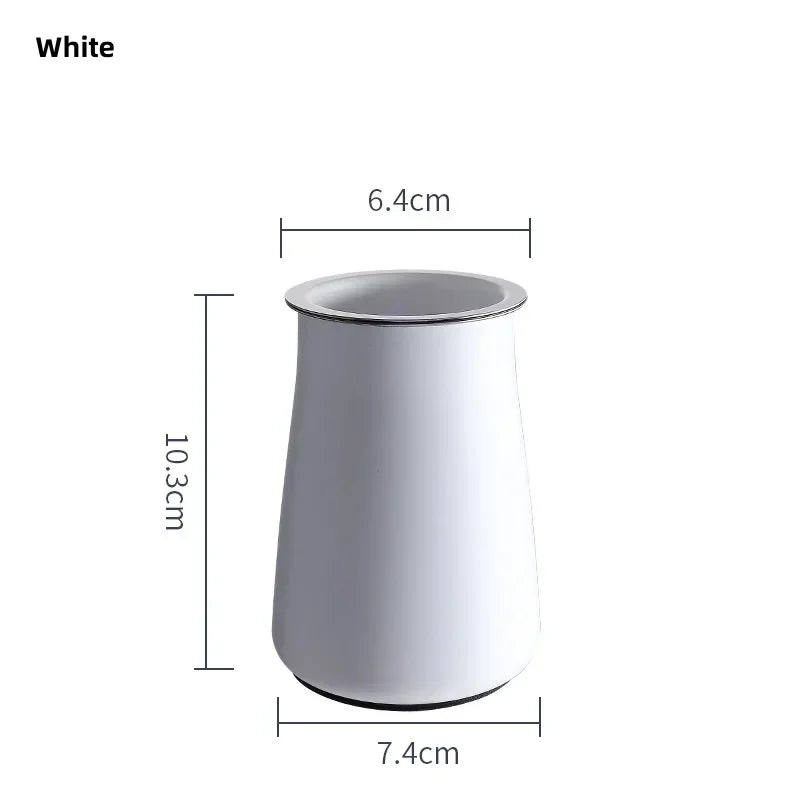 JUSTINLAU 3 in 1 Coffee Powder Filter Powder Cups Stainless Steel Coffee Sifter with Lid Grinder Powder Cup Coffee Accessories