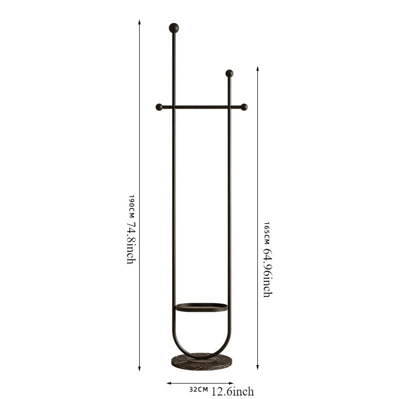 Stand Portable Clothes Rack Bedroom Floor Holder Clothes Hanger Hat Rack Home Modern Perchero De Pie Clothing Store Furniture