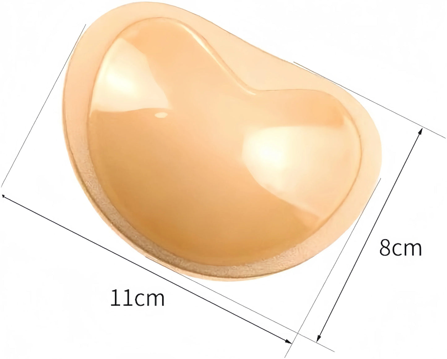 Bikini swimsuit chest pad insert, transparent, invisible, thick, cute silicone chest pad, waterproof, sweat proof