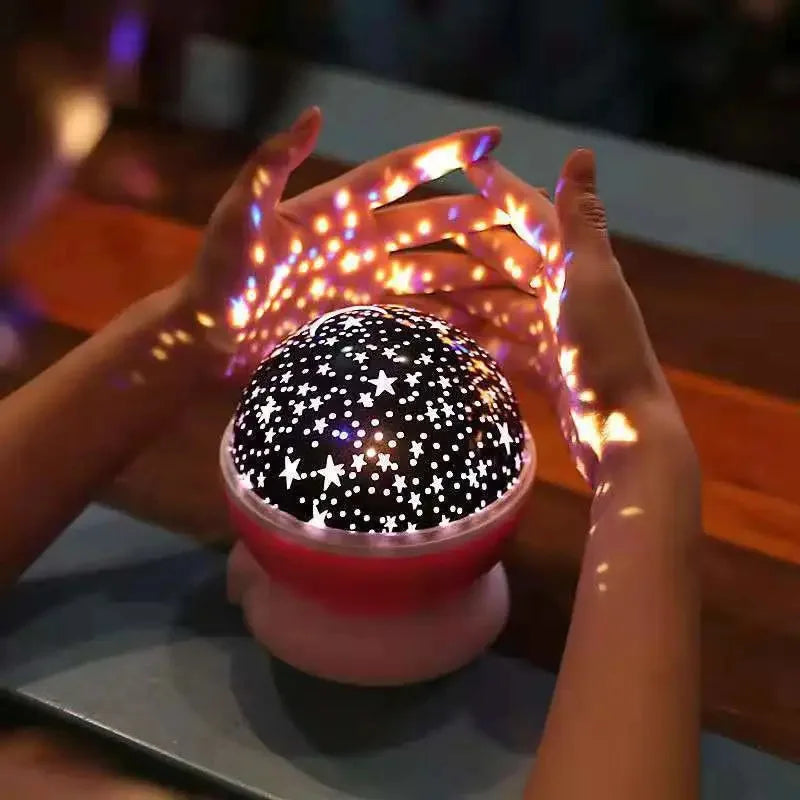 Starry Sky Projector Night Light Projector Baby Lamp Decor Rotating Starry Nursery Moon Galaxy Projector Table Night Lamp