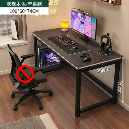 Ergonomic Computer Desk Gaming Desk Folding Adjustable Height Office Study Table Space Saving L Shaped Small Room Furniture