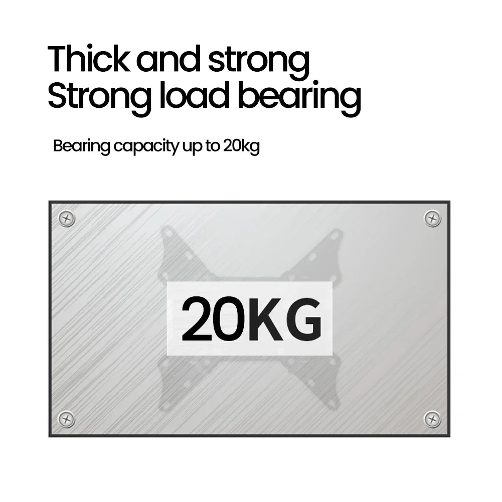 20° tiltable TV Wall Mount Bracket 360° Rotated Holder Universal TV Mounts for 10-32 Inch LCD LED Monitor Flat Panel Halloween