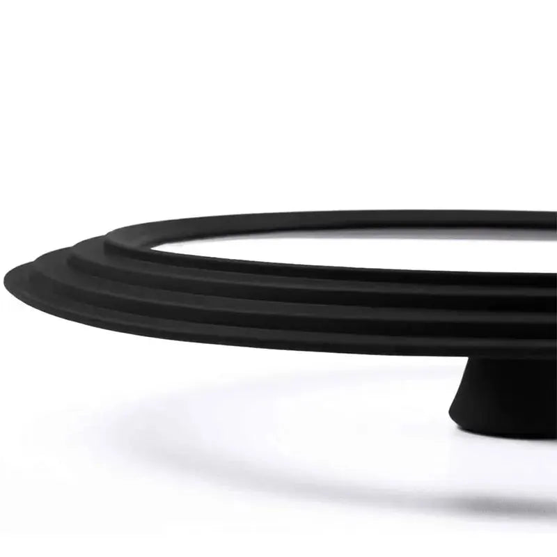 Multi Size Universal Lid for Pots Pans Cookware Tempered Glass Lid for Skillets with Silicone Rim Replacement Lid for Frying Pan