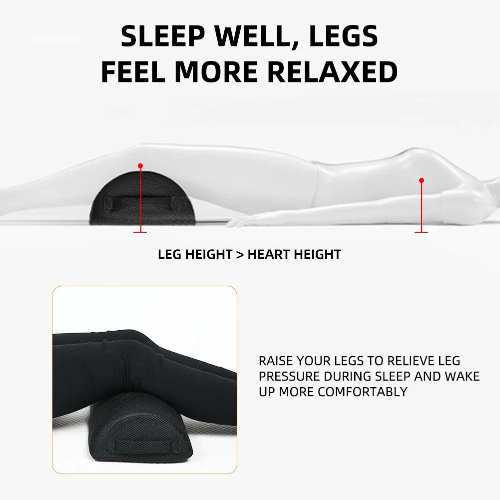 Semi-cylindrical pillow, office footrest, foot massage, leg clamp pillow, ergonomic foot stool
