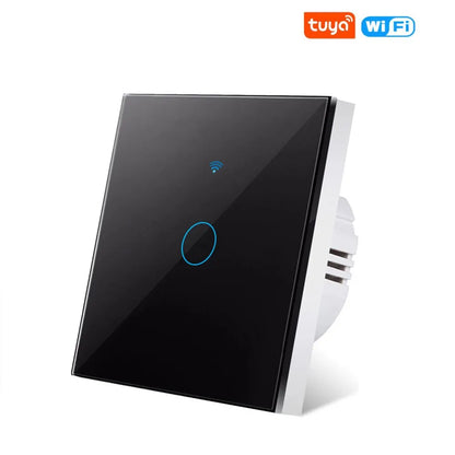 Tuya Wifi Smart Wall Light Switch 1/2/3 Gang EU Touch Switch Rf433 Wireless Remote Control For Alexa Google Home Voice Control