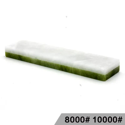 Natural 10000 Honing Tool Super Fine Green Agate Stone Polishing Finishing Bar Whetstone Sharpening for Kitchen Knife Sharpener