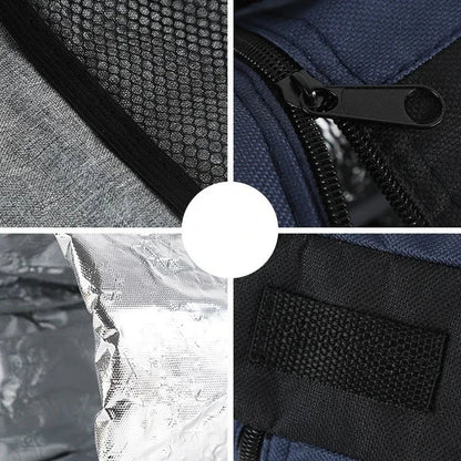 Portable Cooler Bag with Carry Straps Oxford Cloth Insulation Sleeve Aluminum Film Travel Camping Keep Warm/cold Drink Carrier