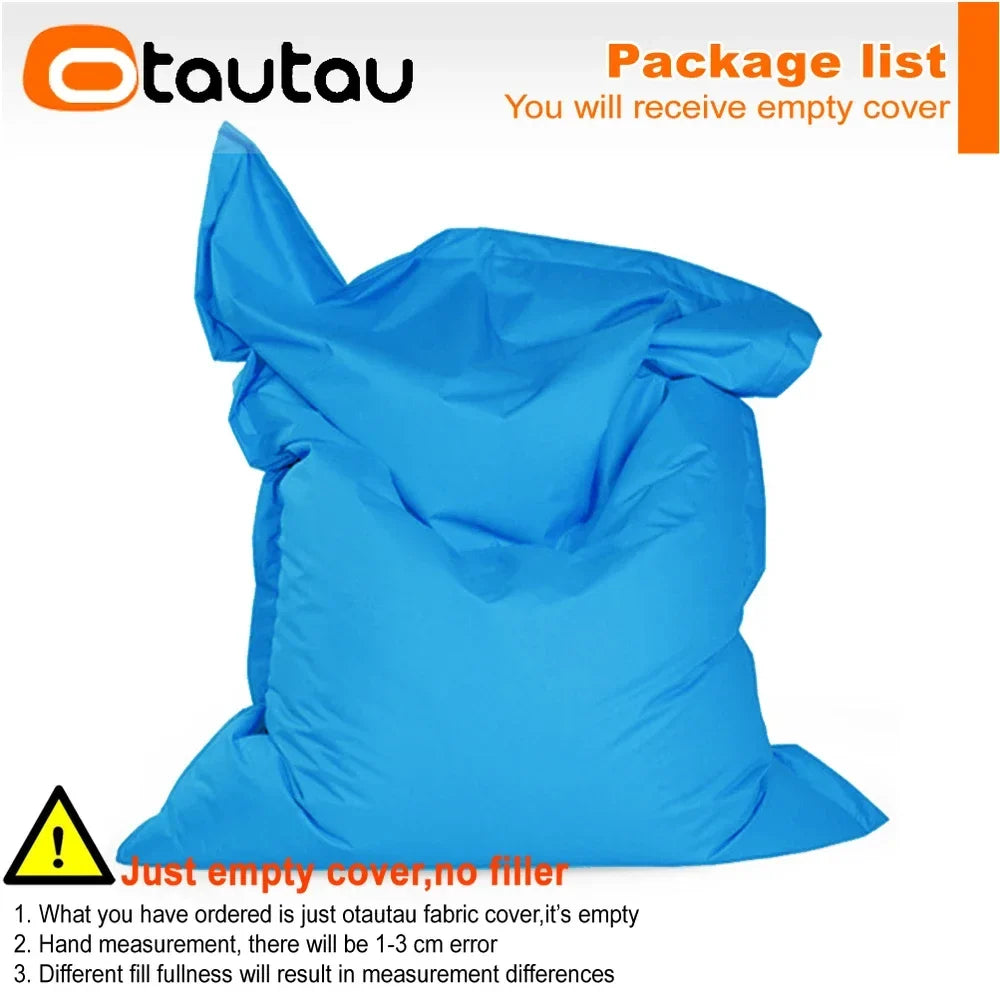 OTAUTAU M/L Outdoor/Home Bean Bag Cover 140x180cm DD103【No Filler Inside! You Need To Buy Filler By Yourself !】