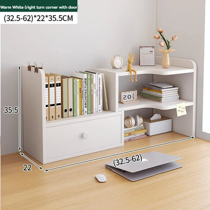 Bookshelf Office Desktop Storage Shelves Multi layer Scalable Shelves Student Desk Storage Boxes Small Bookcases