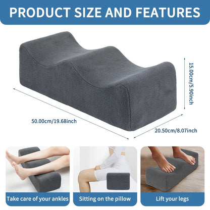 Leg Pillows, Relief Waist Pain Leg Cushion, Sleeping Leg Raiser for Bed, Sofa, Lounge Chairs, Bottom anti-slip & two Fixed Bands
