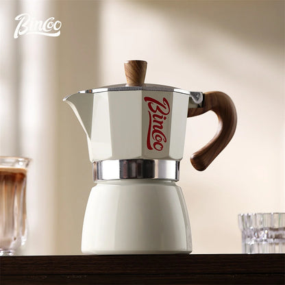 Bincoo Coffee Moka Pot Set with Filter Paper for Home Use Small Espresso Extraction Machine Complete Brewing Kit