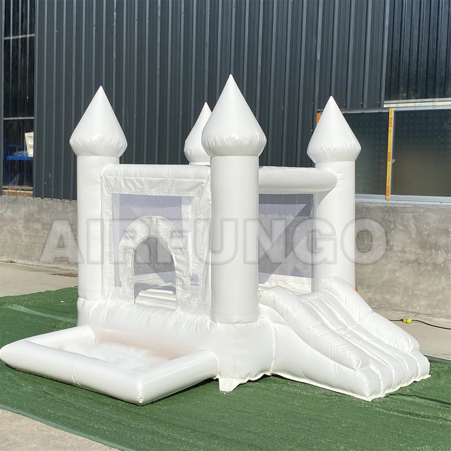 Customization Oxford 9x9x7ft White Bounce House With Ball Pit For Toddlers Inflatable Bouncy Castle Free Shipping To Door