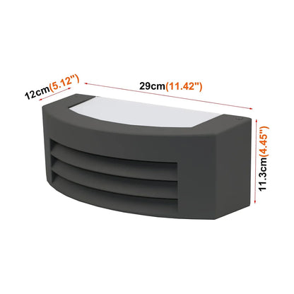 Aluminum Black Grille Wall Sconces E27 Base IP54 Waterproof Outdoor Wall Lamp  Balcony Courtyard Porch Hallway Corridor Lighting