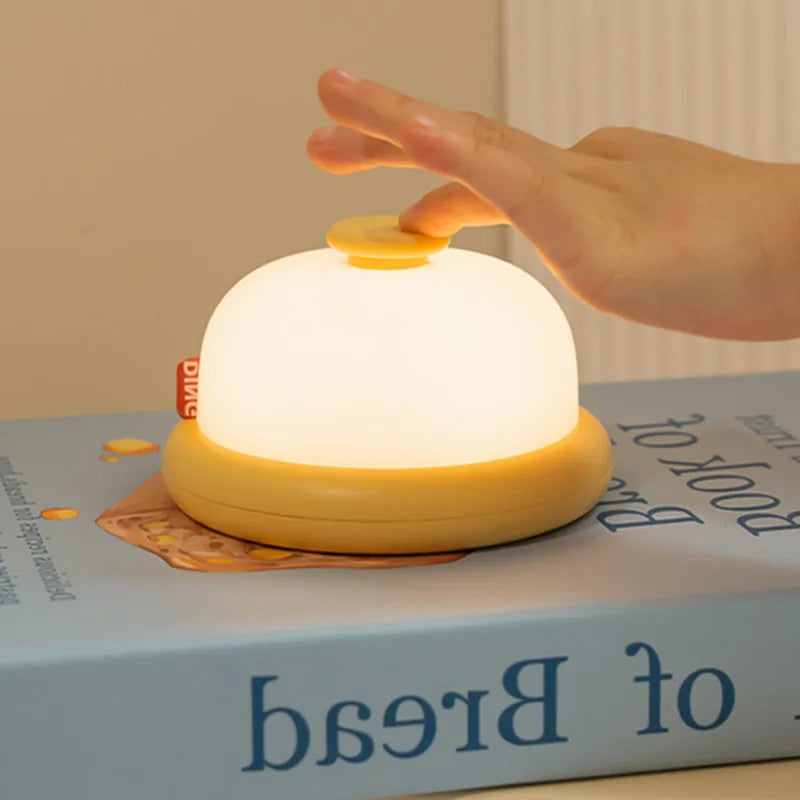 Kawaii Night Light Cute Desktop Decorative Lamp Baby Night Light Portable Night Lamp USB Rechargeable Children's Birthday Gift