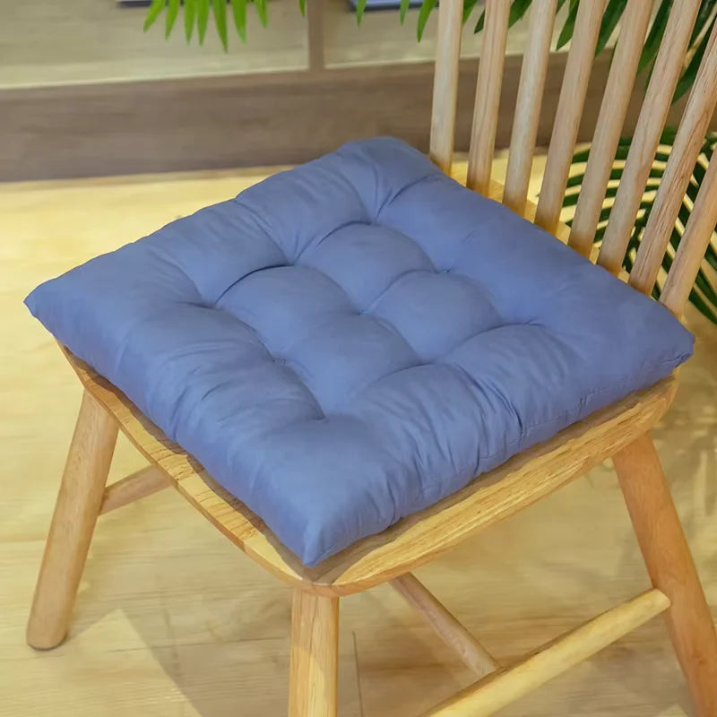 40x40cm Square Seat Cushion Indoor Seat Cushions Pillows with Ties Soft Comfortable Non Slip Chair Mat  for Office Desk YY098
