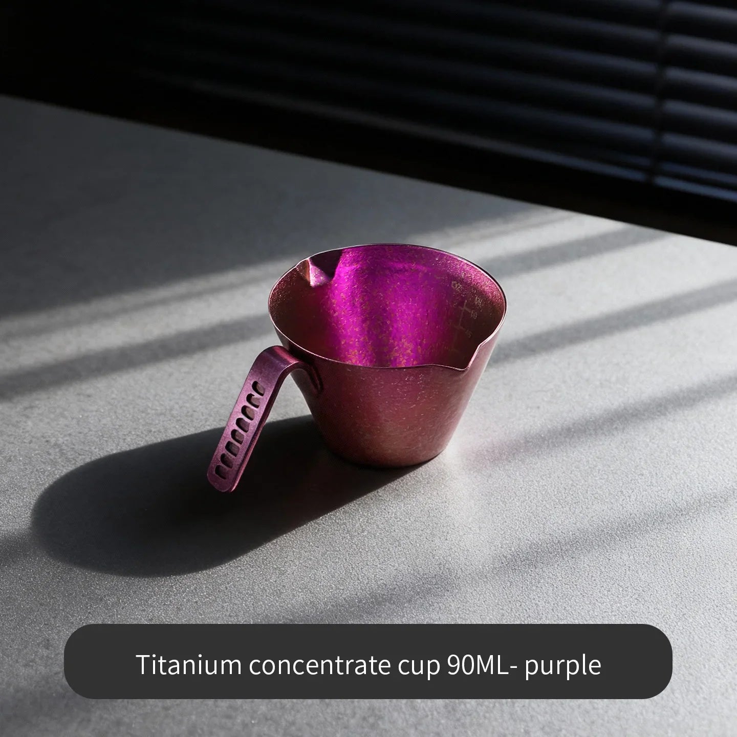 Bincoo Durable Titanium Espresso & Milk Tool, 90ml Dual-Purpose Shot Glass with Scale for Long-Lasting Cafe and Home Performance