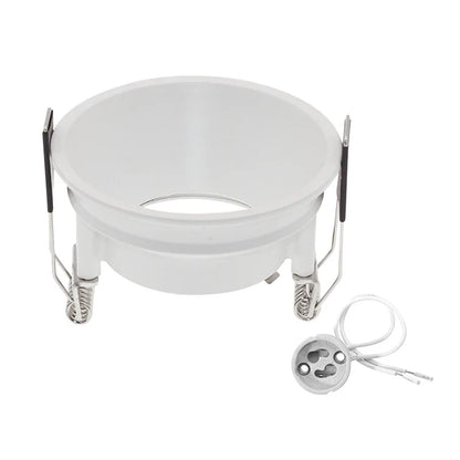 Recessed LED Ceiling spotlight Frame Round GU10 Fixture Holders Adjustable   Spot Light  light bases Fitting