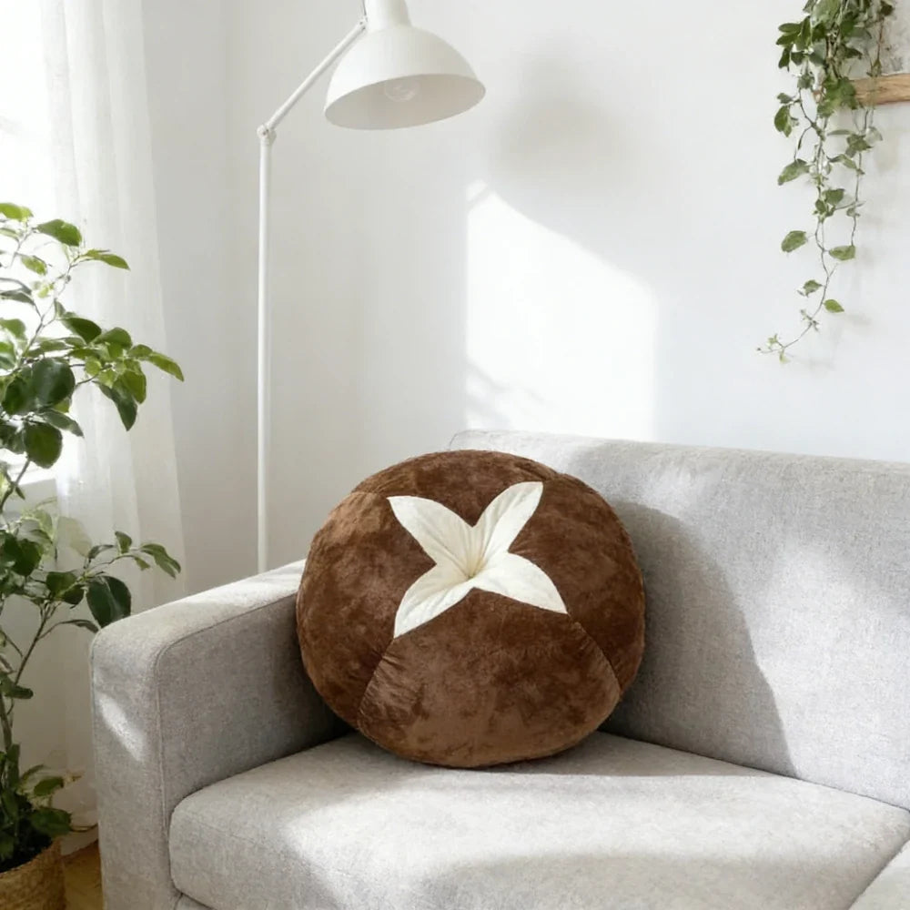 Thickened Cushion with Tomato-Shaped Pillow Vegetable Mushroom Persimmon Round Cushion Pad for Window Seat Pillows for Bedroom