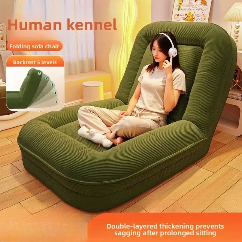 Lazy sofa reclining and sleeping large living room folding single tatami back recliner