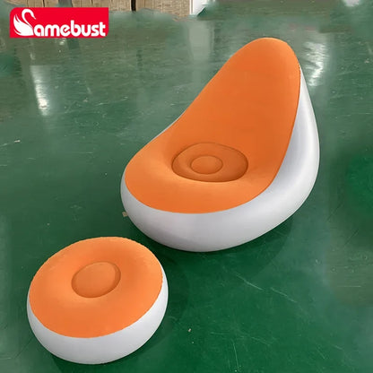 Camebust Foldable Air Bed Inflatable Lazy Sofa Mattress for Home and Outdoor Use Portable Air Mattress Camping Sleeping Mat