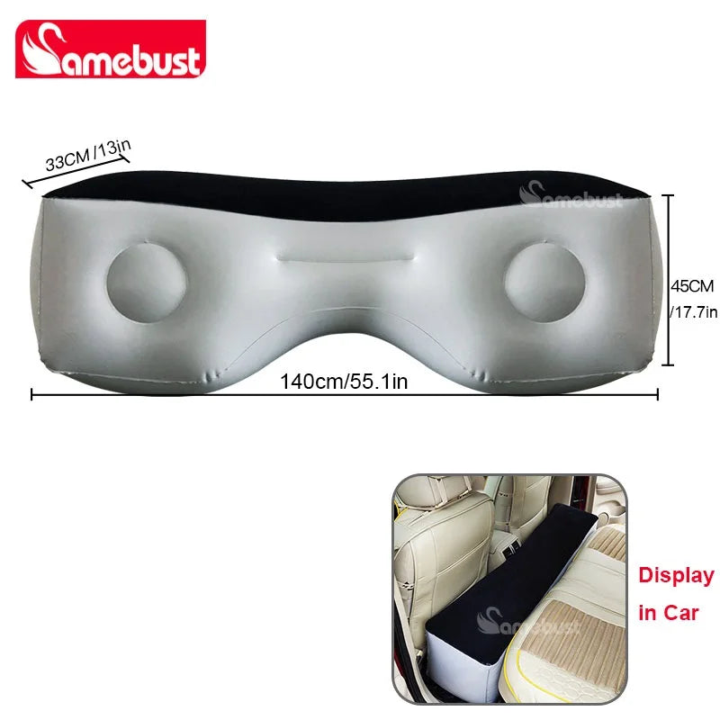 Camebust Air Mattress Portable Inflatable Bed Inflatable Mattress Car Bed Inflatable Sofa Tent Bed Travel Baby Bed Air 55Inches