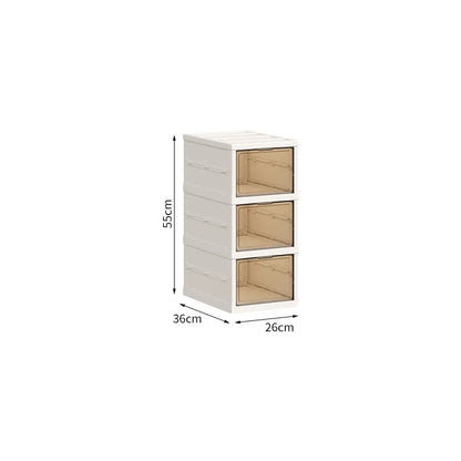 Home dust-proof shoe cabinet, no installation required, foldable transparent folding shoe box, large capacity shoe storage box